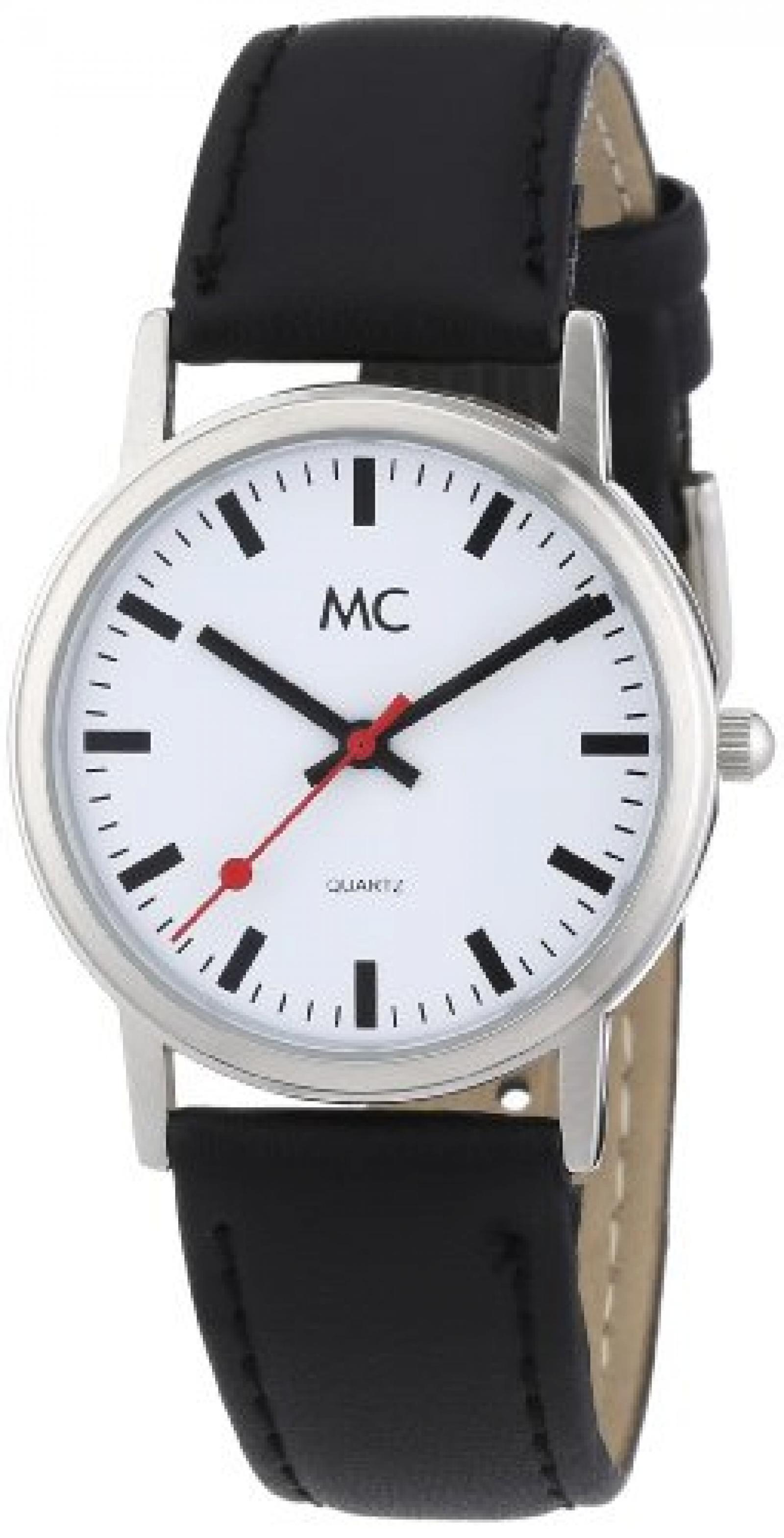 MC Timetrend Herren-Armbanduhr "Bahnhofsuhr" Analog Quarz Leder 24238 MC Timetrend Herren-Armbanduhr "Bahnhofsuhr" Analog Quarz Leder 24238